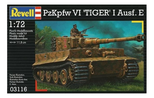 Revell Pz.kpfw. Vi Tiger I Ausf. E 03116 1/72 Rdelhobby Mza