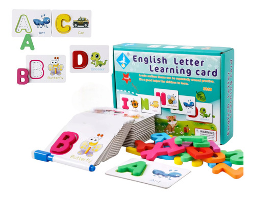 Tarjetas De Aprendizaje De Letras Abecedario En Inglés