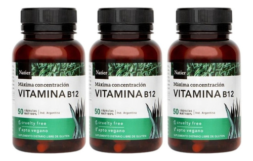 Pack Natier Vitamina B12 Máxima Concentración Apto Veganos