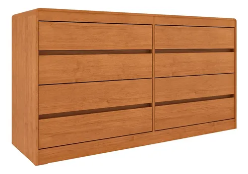 Cômoda 8 Gavetas Orgânica 100% MDF Luna Espresso Cinamomo