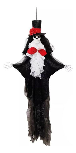 Boneco Noivo Cadaver C/chapeu Pto/bco 125cm 29003186