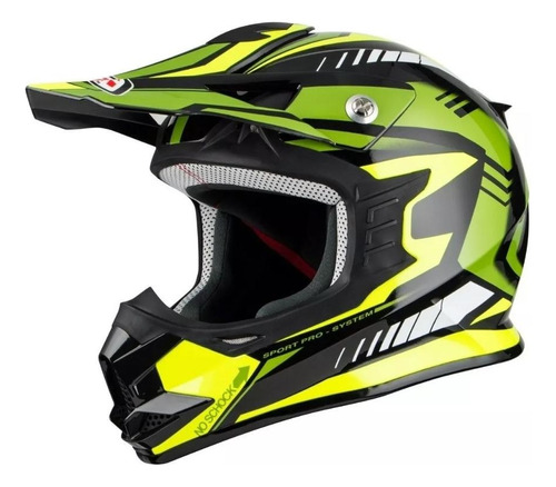 Casco Enduro Nzi Knobby Schock En Cycles