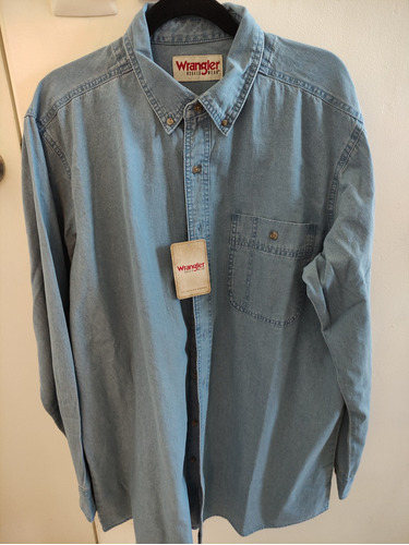 Camisa De Mezclilla De Caballero Wrangler Talla Xl Wrangler 