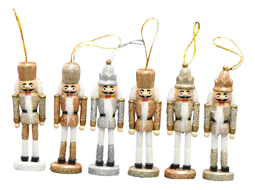 Figura De Cascanueces De 6 Piezas, Esculturas De Adorno Para