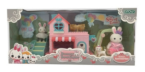 Bunny Boutique Set Casa Con Jardin Con Conejita Ditoys 2480