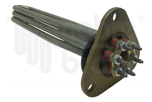 Resistencia Lava Louças Flange Triangulo 3000w 3 Furos