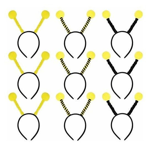 Accesorio Disfrace - Obmwang 9 Pack Bee Headbands Creative C