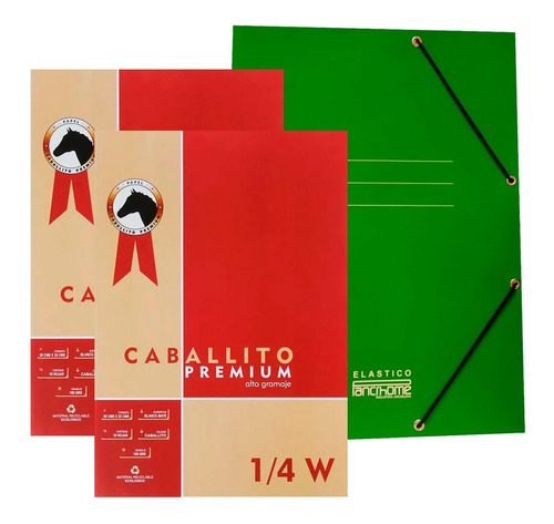 Block Caballito Premium Unidad 1/4w 50x35cm 180grs Hojas