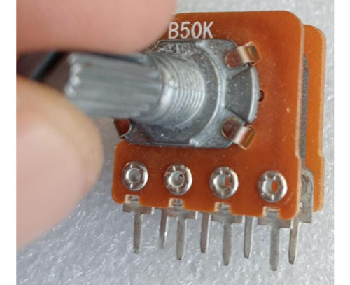 Potenciometro Doble Con 8 Patas B50k Sin Switch 5 Piezas