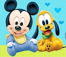 Comprar Kit Imprimible Mickey Bebe Invitaciones Candy Bar Y Cotillon