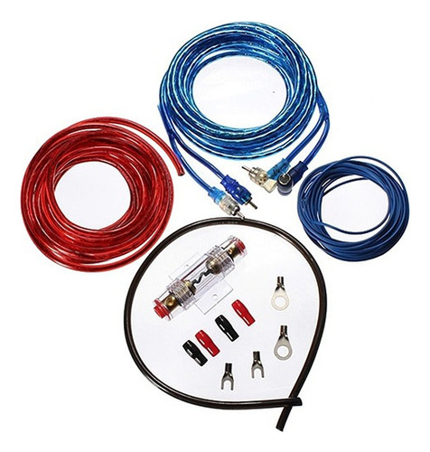 Attr 1500w 8ga Kit De Cable For Subwoofer De Audio For Aut