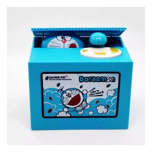 Alcancia Para Niños Doraemon Roba Monedas