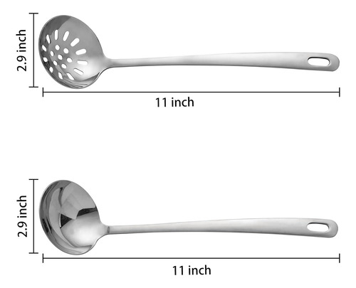 Utensilios De Servir Acero Inoxidable Cuchara Ranurada Y Cuc