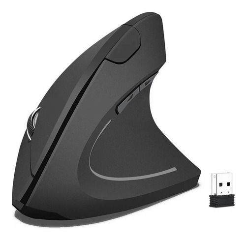 Imagen 1 de 9 de Mouse Óptico Vertical Ergonómico Inalámbrico 2.4g Usb