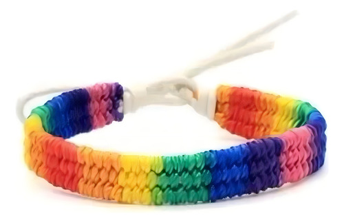 Sete Cores Arco-íris Cor Pulseira Colorida Unisex Lgbt