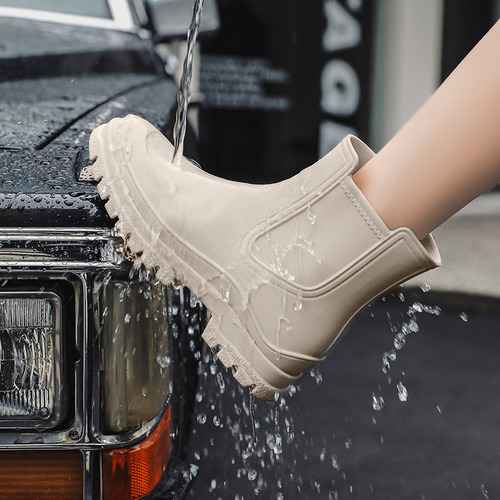 Botas De Mujer Casual Impermeables Lluvia Antideslizante
