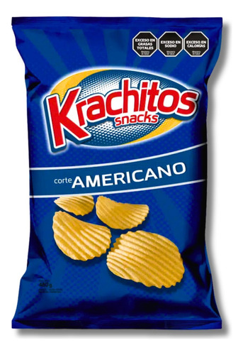 Pack X 6 Papas Fritas Krachitos Corte Americano  X 480 Grs.