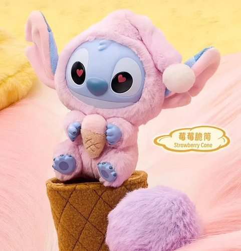 Stitch Caja Sorpresa Figura Con Disfraz Azar Estilo Labubu Stich