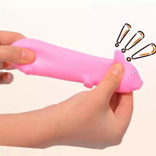 9 Pz Cerdito Arena Antiestrés Moldeable Sensorial Squishy