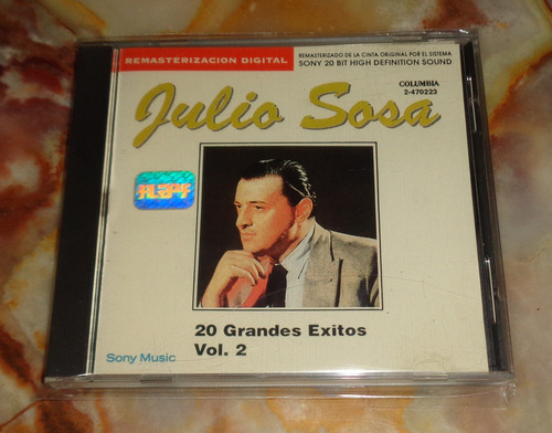 Julio Sosa - 20 Grandes Éxitos Vol. 2 - Cd Arg.