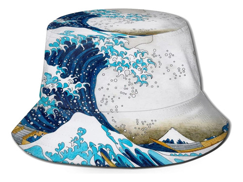 Japan Art Hokusai The Great Wave Sombrero Unisex Viajes, Al