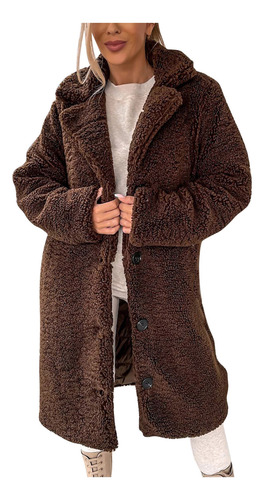 Abrigos Holgados Y De Lana De Invierno Para Mujer Con Solapa