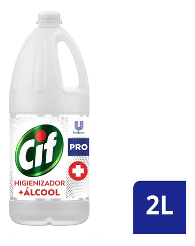 Higienizador + Álcool Profissional Sem Perfume 2l Cif