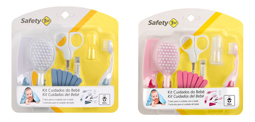 Conjunto Cuidados E Higiene P/ Bebês 7 Itens - Safety