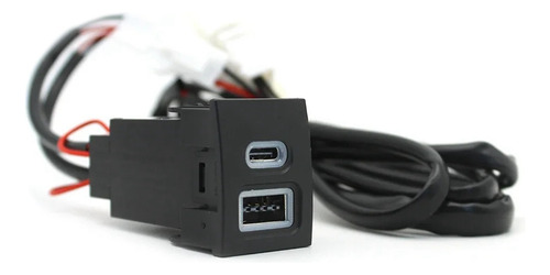 Cargador De Teléfono De Coche De 12 V/24 V, Doble Enchufe Qc