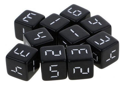 4 Juego De 3-4 Unidades De 10 Dados D6 De Seis 4 Piezas