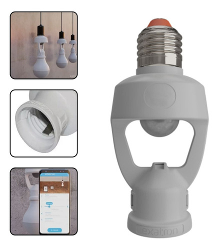 Kit 2 Sensor De Presença Soquete E27 Fotocélula App Celular
