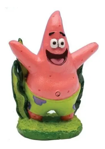 Mini Patricio Adorno Pecera Penn Plax Bob Esponja Patrick