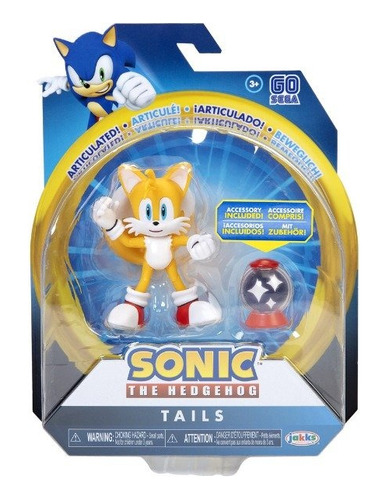 Sonic The Hedgehog Tails Con Accesorio Figura Articulada 