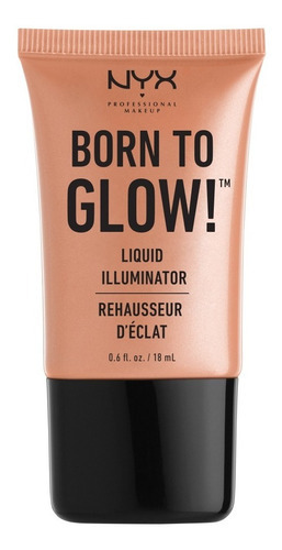 Iluminador Liquido Nyx Born To Glow 18 ml Tono Del Iluminador Gleam