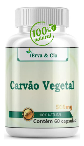 Carbón Vegetal 100% Natural En Cápsulas