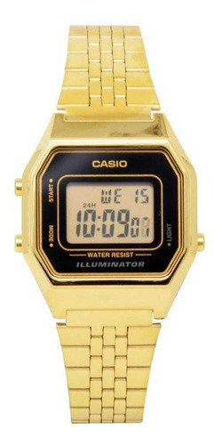 Reloj Dama Casio La680 Cronómetro Luz Led Resistente Agua