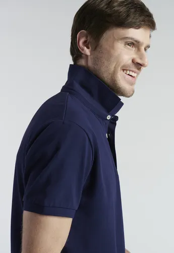 Polo Azul Comillas Ss2025 New Man