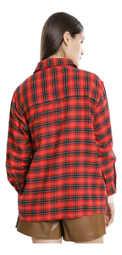 Camisa Manga Larga Cuadros C a De Mujer MercadoLibre