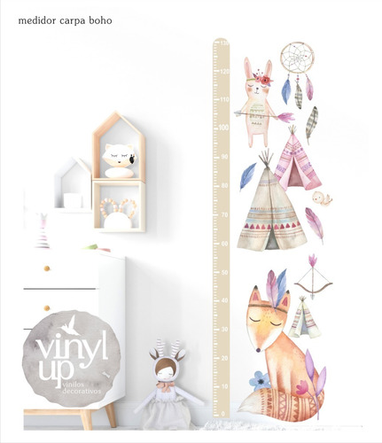 Vinilos Medidor Altura Decorativos Tierno Niños Bebes Varios