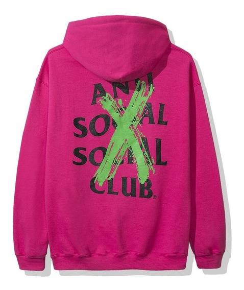 moletom antisocialsocialclub rosa