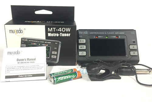 Afinador Cromático Con Metrónomo Musedo Mt-40w $22