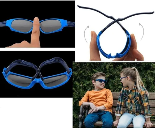Lentes Para Ni os Gafas Sol Deportivo Flexi Shock Agua Caja
