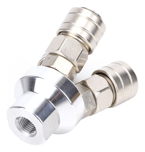 Conector Rápido De 3 Vías Chapado En Acero Inoxidable En Níq