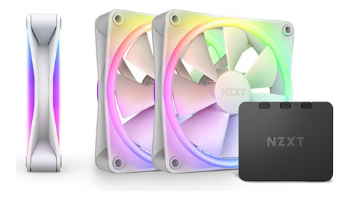 Kit 3 Ventiladores Nzxt F120 Rgb Duo Blanco Rf-d12tf-w1