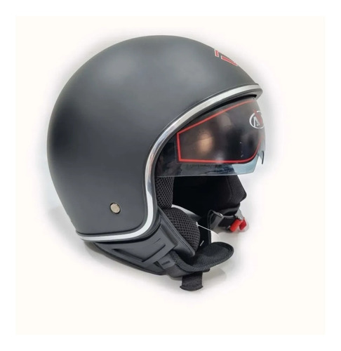 Casco Moto Abierto Avx Fs710 Negro Mate