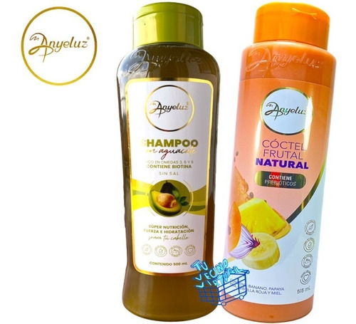 Shampoo Aguacate Anyeluz + Coct - mL a $90