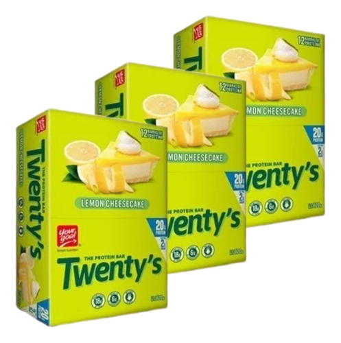 Twenty Lemon Cheesecake - 36 Barra De Proteina Envío Gratis