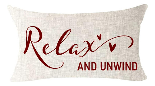 Qinu Keonu Relax And Unwind Summer Lumbar Fundas De Almohada