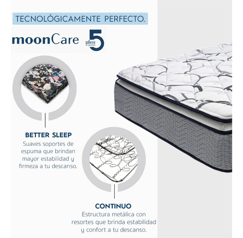 Colchón Individual Restonic Zen + 2 Almohadas + Sabanas