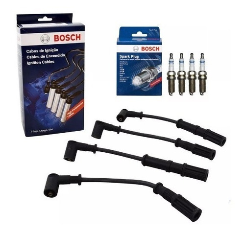 Cables Y Bujias Fiat Uno Sporting Fire Evo 1.4 8v Bosch 